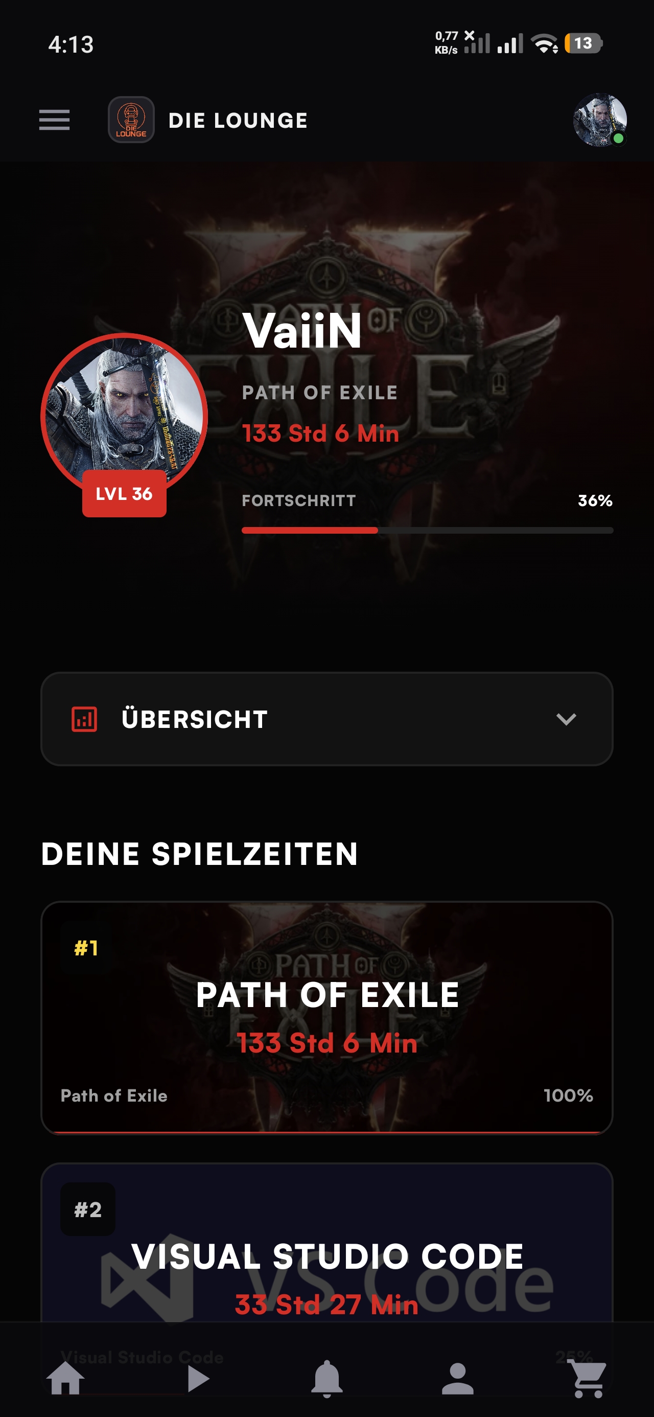 Screenshot Statistik
